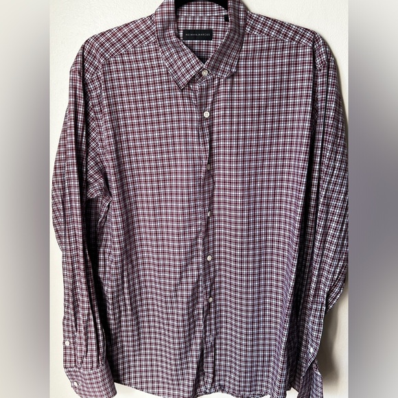 Neiman Marcus Red/Blue Shirt - Picture 1 of 4